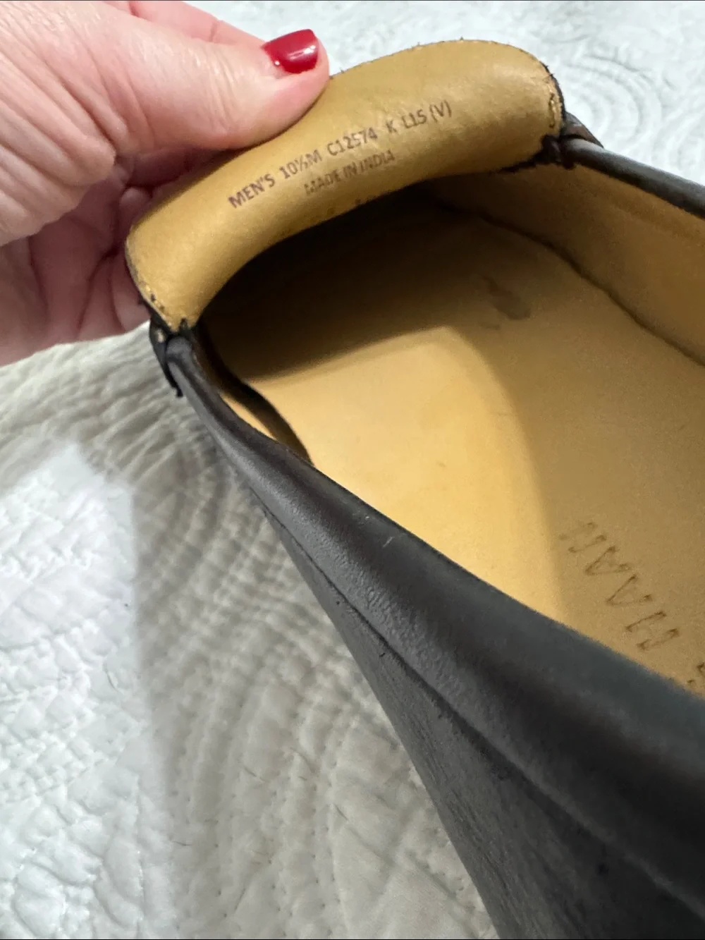 Cole Haan Black Leather Penny Loafers